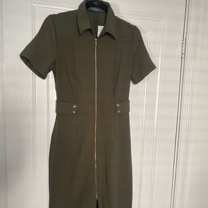 Suzy shier NWT green zipper dress​